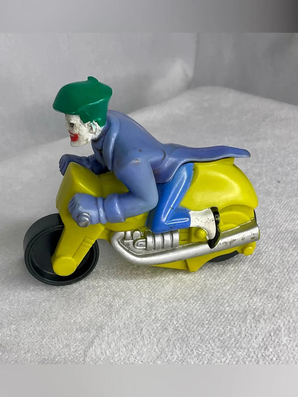 Vintage 2000 Burger King Kids Meal Toy Joker Batman Motorcycle Purple Green